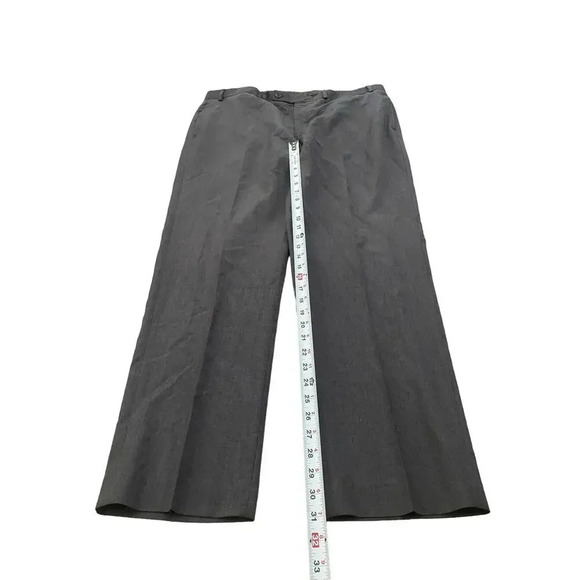 Lauren Ralph Lauren Gray Wide Leg Wool Pant Size Plus 40W X 32L - Picture 1 of 6